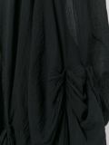 ruched semi sheer dress