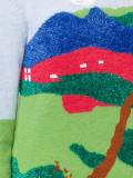 countryside motif jumper