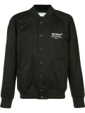 chest logo bomber jacket