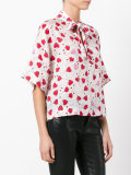 heart print blouse 
