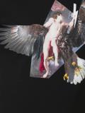 angel and eagle print T-shirt