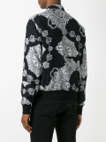 zipped bomber jacket