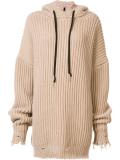 ribbed oversized hoodie