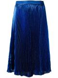 pleated mid-length skirt