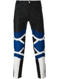 panelled biker trousers