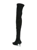 knee-length pointy boots