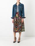 printed straight skirt 