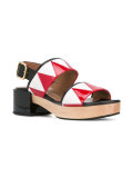 zigzag slingback sandals