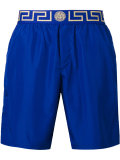 Greek Key Medusa swim shorts