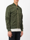 zipped bomber jacket