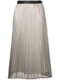 pleated midi skirt