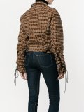 houndstooth lace-cuff jacket