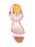 buckled wedge sandals