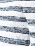 off-shoulder striped jumper