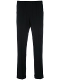 drawstring cropped trousers