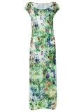 abstract print long dress