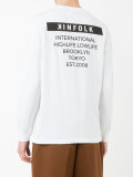 'k' print longsleeved T-shirt