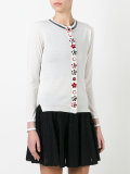 floral placket cardigan 