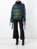 two tone puffa jacket