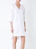 scoop back shirt dress