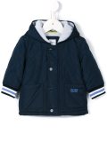 quilted hooded coat