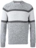 tonal crew neck jumper