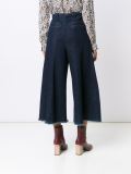 cropped wide leg jeans