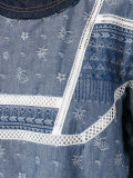 aloha scarf embroidered chambray dress