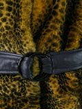 animal print shearling coat 
