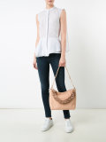 pompom strap shoulder bag