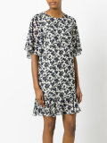 floral drop waist dress