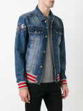 embellished number back jacket
