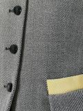 collarless fitted jacket