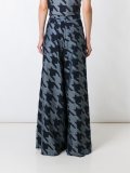 houndstooth wide leg jeans