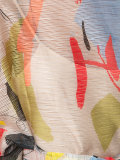 printed belted blouse 
