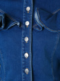 ruffled denim jacket