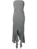 ruffled hem dress