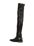 double chain over-the-knee boots