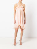 draped midi dress