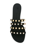 studded flat sandals