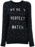 embroidered match sweatshirt