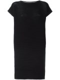 boxy ribbed-knit dress 