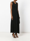 sleeveless flared skirt dress
