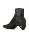 curved heel ankle boot
