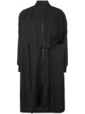 zip up asymmetric coat