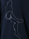 human figure print sweatshirt 