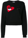 wink patch sweatshirt 