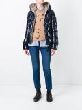 zipped hooded jacket
