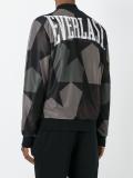 camouflage print bomber jacket