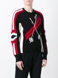 Ski ribbed intarsia jumper